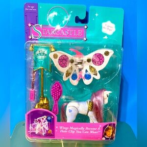 TRENDMASTER STARCASTLE PONIES COLLECTION 1996 BUTTERFLY HAIR CLIP-PONY…
